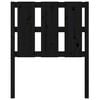 vidaXL Hoofdbord 80,5x4x100 cm massief grenenhout zwart