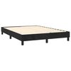 vidaXL Boxspring met matras en LED fluweel zwart 140x200 cm