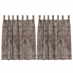 vidaXL Velvet Gordijnen 2 st Cappuccino 140 x 140 cm Fluweel