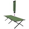 vidaXL Opvouwbaar Camping Bed Groen 210 x 80 x 46 cm Oxford stof
