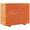 vidaXL Plantenbak 90x40x72 cm massief grenenhout wasbruin