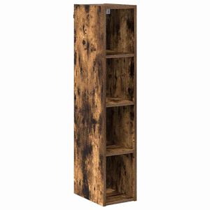 vidaXL Hangkast Gerookt eiken 20 x 29,5 x 100 cm Bewerkt hout