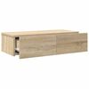 vidaXL Wandschap met lades 60x26,5x15cm bewerkt hout sonoma eikenkleur