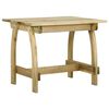 vidaXL Tuintafel 110x74x75 cm ge&iuml;mpregneerd grenenhout