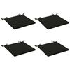 vidaXL 4-Piece Zitkussens SOEST 4 st 100% Polyester Zwart