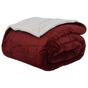 vidaXL plaid Bordeaux Rood 240 x 270 cm 3.17 kg Fleece
