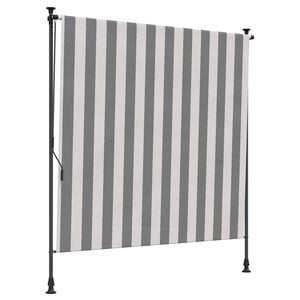 vidaXL Buiten Rolgordijn Antraciet en Wit 100 x 270 cm