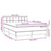 vidaXL Boxspring met matras fluweel lichtgrijs 160x220 cm