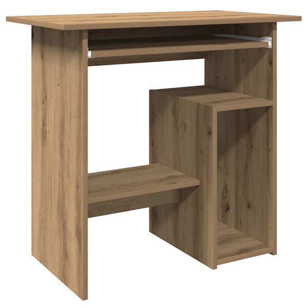 vidaXL Bureau 80x45x74 cm bewerkt hout artisanaal eikenkleur
