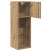 vidaXL Wandgemonteerd tv-meubel Artisan Eiken 30,5 x 30 x 90 cm