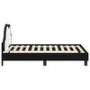vidaXL Bedframe voor kinderen met hoofdbord Zwart 80 x 160 cm PU