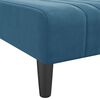 vidaXL Chaise longue fluweel blauw