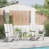 vidaXL Tuin Lounge Meubels 2 pcs Wit 74.5 x 80.5 x 90cm Kunststof