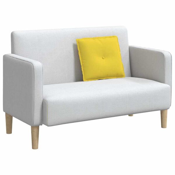 vidaXL Rugkussen Lichtgeel 50 x 19 x 45 cm Stof