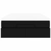 vidaXL Ottoman bed met matras 120x200cm kunstleer zwart