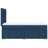 vidaXL Boxspring met matras stof blauw 90x200 cm