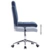 vidaXL Eetkamerstoelen 2 st stof blauw
