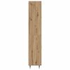 vidaXL Hoge kast 2 pcs Artisan Eiken Bewerkt hout