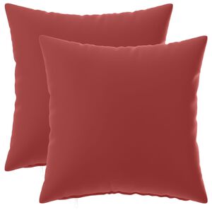 vidaXL Kussensloop 2 pcs HEERLEN Wijnrood 30 x 30 cm Polyester