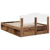vidaXL Bedframe met hoofdeinde Oudhout 140 x 200 cm Massief grenenhout