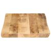 vidaXL Tafelblad met natuurlijke rand 70x40x2,5 cm massief mangohout