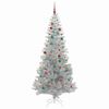 vidaXL Kerstboom met 300 LED met standaard Zilver 210 cm PET