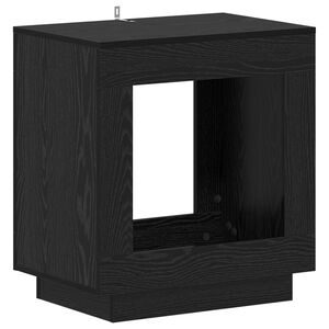 vidaXL Bijzettafel Zwart eiken 60 x 40 x 65 cm Bewerkt hout