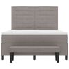 vidaXL Boxspringbed met hoofdeinde Taupe 140 x 200 cm Stof