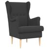 vidaXL Fauteuil Donkergrijs Stof