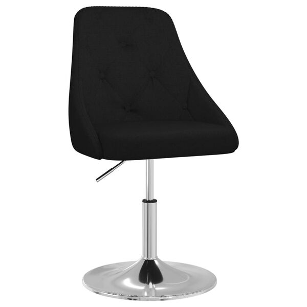 vidaXL Barkruk stof zwart