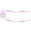 vidaXL Bedframe met matras Taupe 160 x 200 cm Stof