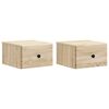 vidaXL Wandbeugel Bedkast 2 pcs Sonoma Eiken 34,5 x 33 x 20 cm