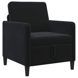 vidaXL Bank met opslag Zwart 72 x 78 x 87 cm Polyester