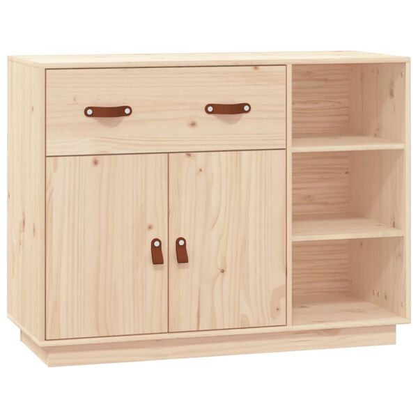 vidaXL Dressoir 98,5x40x75 cm massief grenenhout