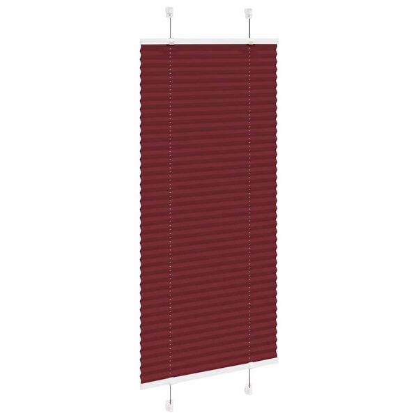 vidaXL Pliss&eacute; rolgordijn 60x100 cm stofbreedte 59,4 cm bordeauxrood