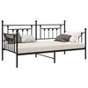 vidaXL Bedframe voor een daybed Zwart 100 x 200 cm Staal