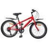 vidaXL Kinderfiets 24 Inch 6-Speed voor 8-12 jaar oud Rood