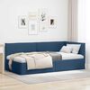 vidaXL Hoekbedframe met hoofdeinde Blauw 100 x 200 cm Fluweel