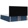 vidaXL Ottoman bed met matras en LED's 180x200cm stof blauw