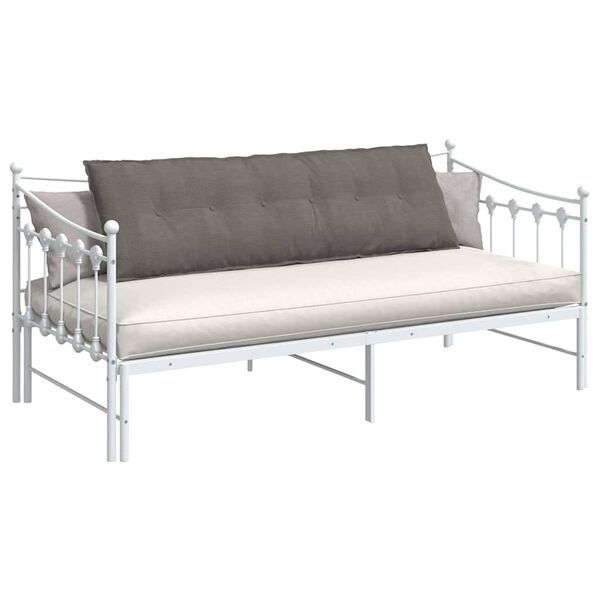 vidaXL Rugkussen Lichtgrijs 160 x 50 cm Cordstof