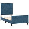 vidaXL Bedframe zonder matras 90x190 cm fluweel donkerblauw