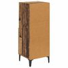 vidaXL Dressoir met lade Oud hout 34 x 34.5 x 90 cm Bewerkt hout