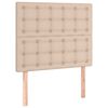 vidaXL Bedframe zonder matras 120x190 cm kunstleer cappuccinokleurig