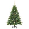 vidaXL Kunstkerstboom met 150 LED met standaard Groen 120 cm PE en PVC