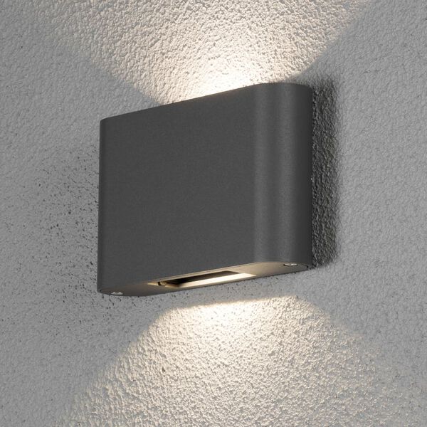 KONSTSMIDE Wandlamp Chieri LED 2x6 W antraciet