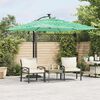vidaXL Parasol met stalen paal 269x269x235 cm groen