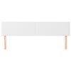 vidaXL Hoofdborden 200x5x78/88 cm kunstleer wit