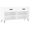 vidaXL Schoenenbank 102x35x55 cm bewerkt hout wit
