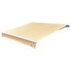 vidaXL Luifeldoek 3,5x2,5 m canvas oranje en wit