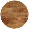 vidaXL Tafelblad rond Ø 50x2,5 cm massief ruw mangohout
